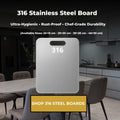 Premium 316 Stainless Steel Cutting Board | Ultra-Hygienic & Durable