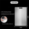 316 Stainless Steel Chopping Board Panel Kitchen Household Thickened Double Sided Kneading Dough Board Fruit Meat Cutting Board