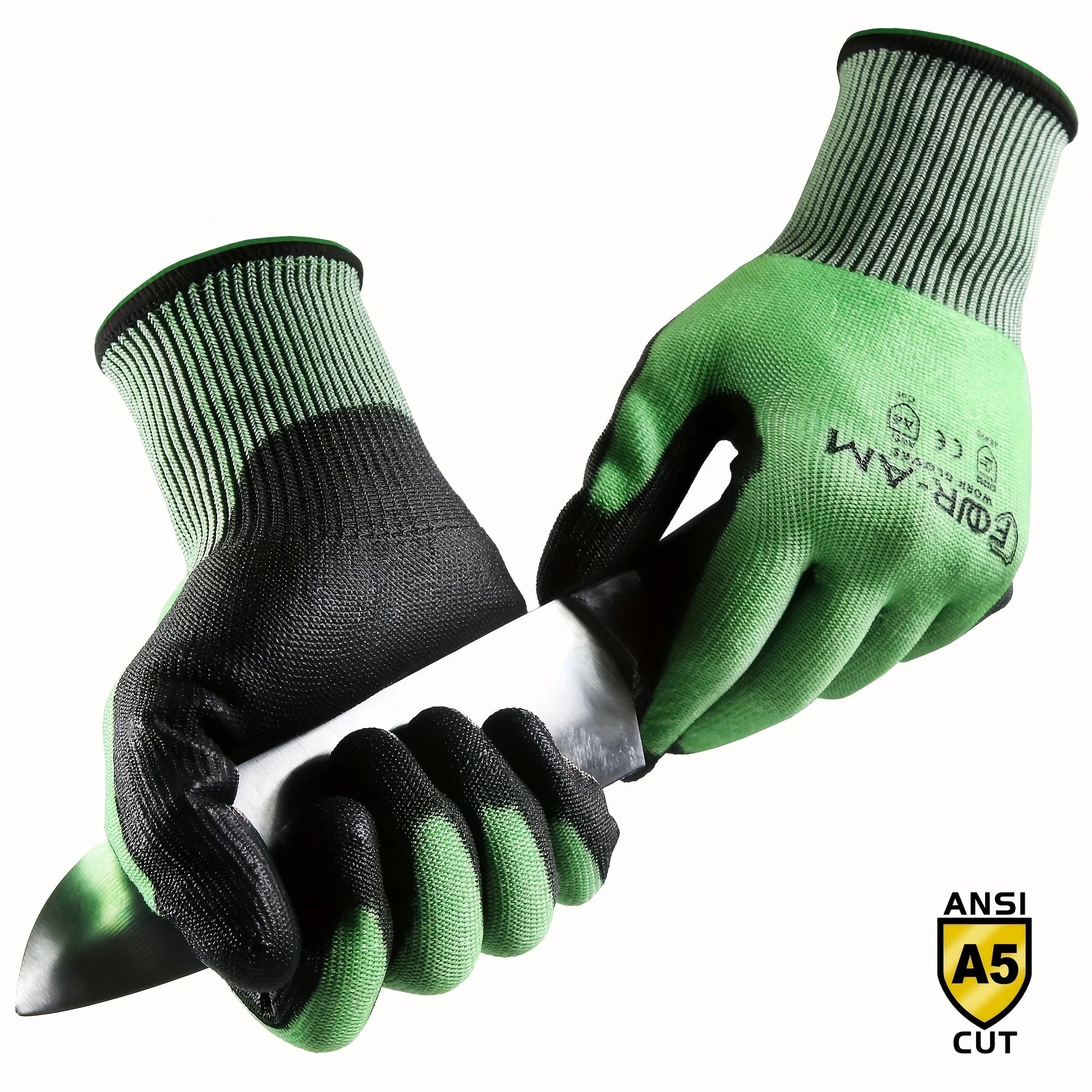 1/3Pair, Level 5Cut-Resistant Gloves, Firm Non-Slip Grip, Heavy Duty Work, Durable & Breathable Nitrile Foam Coated, Touchscreen