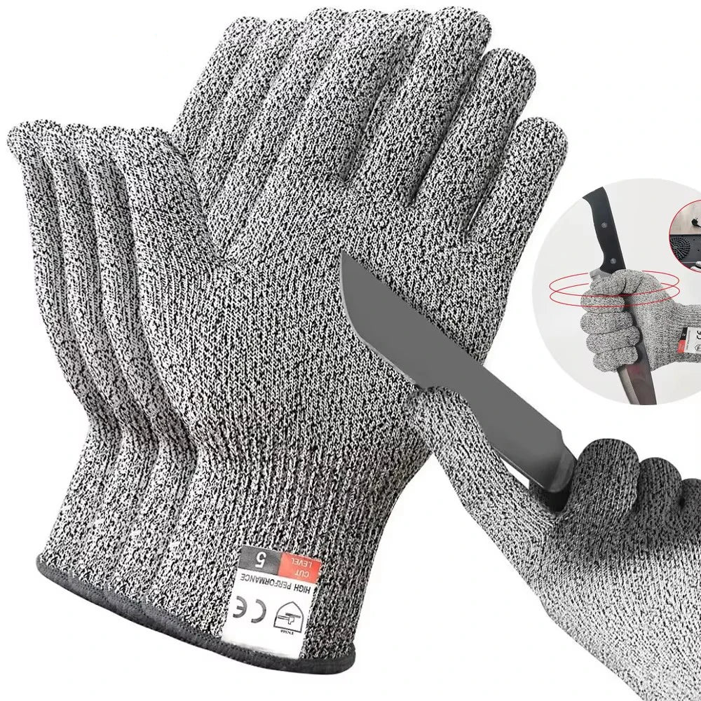 HPPE Level-5 Anti-Cut Safety Gloves for Kitchen & Industry
