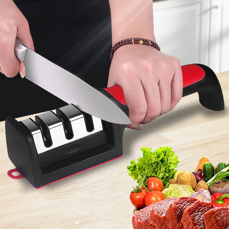 3/4-SEGMENT KITCHEN KNIFE SHARPENER | MULTI-FUNCTIONAL