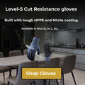 Level-5 Cut-Resistant Safety Gloves | Non-Slip Grip & Tough HPPE