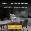 HPPE Level-5 Anti-Cut Safety Gloves for Kitchen & Industry