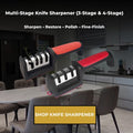 3/4-SEGMENT KITCHEN KNIFE SHARPENER | MULTI-FUNCTIONAL
